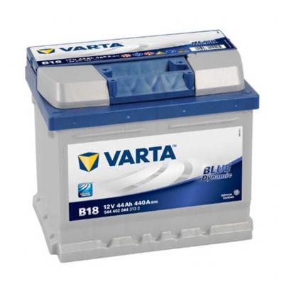 Varta Blue Dynamic B18 5444020443132 akkumulátor, 12V 44Ah 440A J+ EU, alacsony